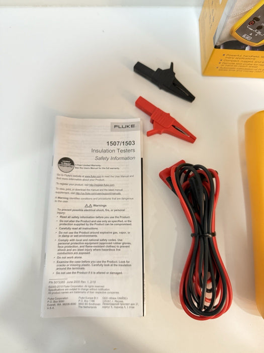 FLUKE 1507 INSULATION TESTED NEW SEALEDCALIBRATED 2025