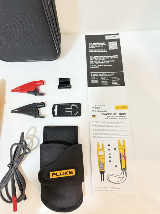 FLUKE T6-1000 ELECTRICAL TESTER WITH TPAK-HT6 AC285 KIT
