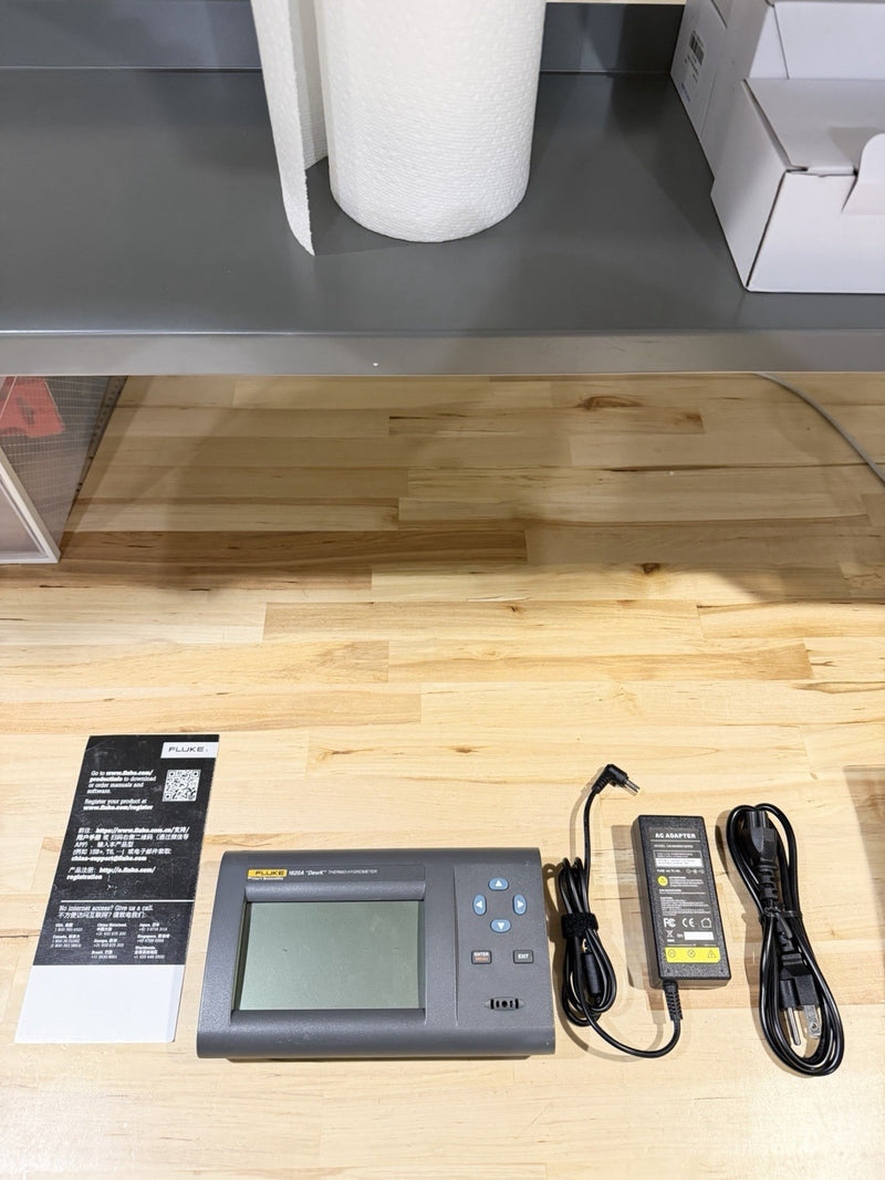 FLUKE 1620A DEWK THERMO HYGROMETER WITH CHARGER TESTED
