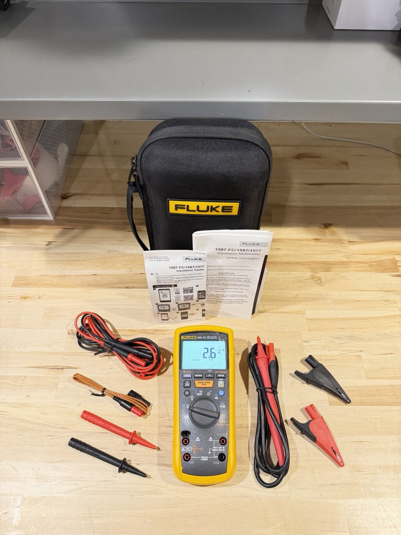 FLUKE 1587 FC 2 IN 1 HANDHELD DIGITAL INSULATION MULTIMETER