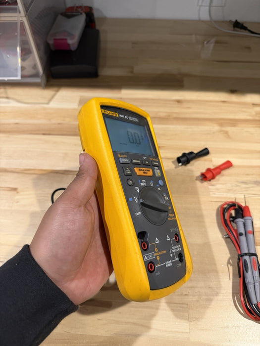 FLUKE 1587 FC INSULATION MULTIMETER W/ LEADS (TESTED) SHIPS FAST