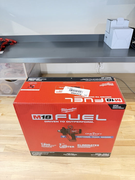 MILWAUKEE 2867-20 M18 FUEL 1" HIGH TORQUE IMPACT WRENCH W/ONE-KEY (NEW SEALED)