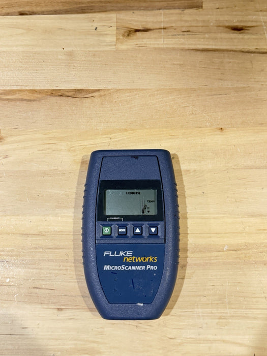 FLUKE NETWORKS MICROSCANNER PRO CABLE VERIFIER TESTED