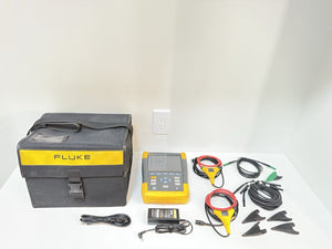 FLUKE 434 SERIES II ENERGY ANALYZER WITH ACCESSORIES TESTED