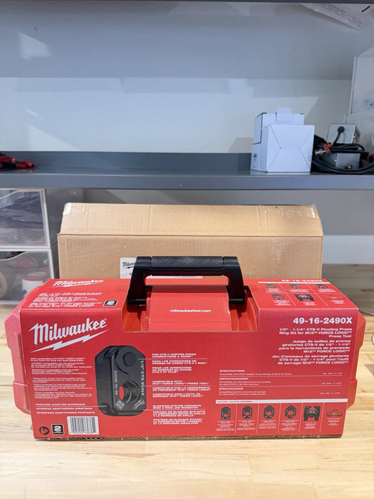 MILWAUKEE 49-16-2490X 1/2"- 1-1/4" CTS-V PIVOTING PRESS RING KIT (NEW SEALED)