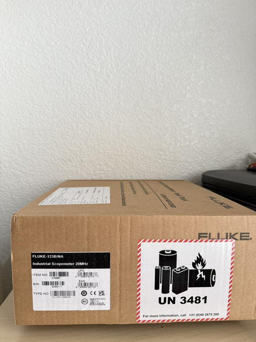 FLUKE 123B/NA INDUSTRIAL SCOPEMETER 20MHZ MFD 2024