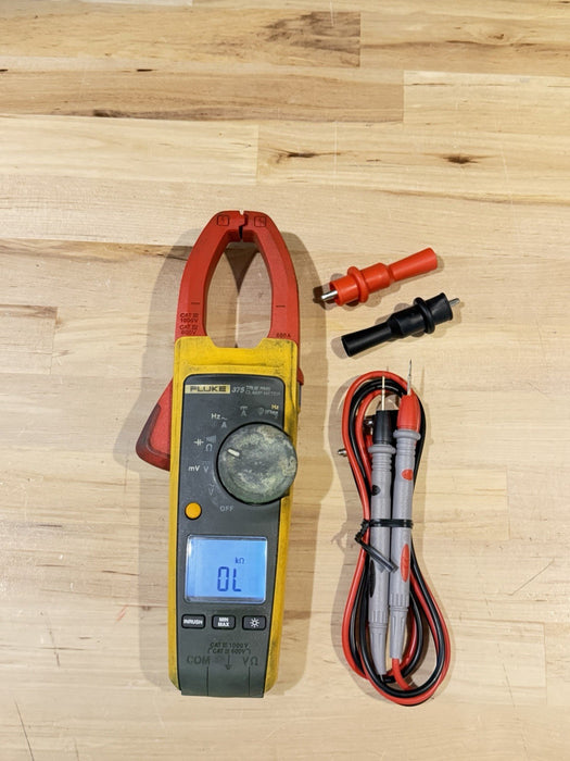 FLUKE 375 TRMS CLAMP METER W/ LEADS & CLIPS (SHIPS FAST)