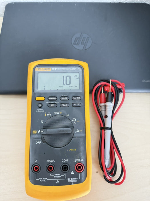 FLUKE 87V TRUE RMS MULTIMETER W /LEADS - FREE SHIPPING