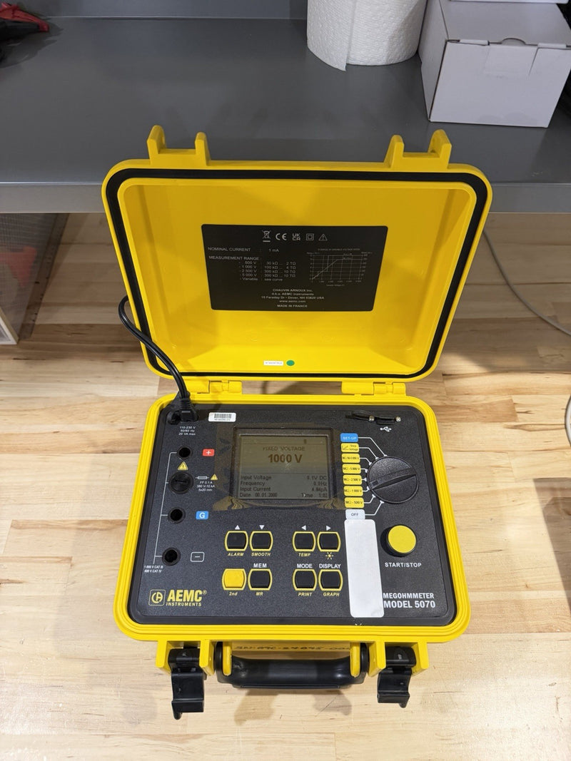 AEMC 5070 MEGOHMMETER GRAPHICAL INSULATION TESTER