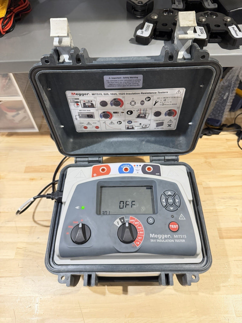 MEGGER MIT515 5KV INSULATION TESTER (PARTS ONLY) ERR 10 SHIPS FAST