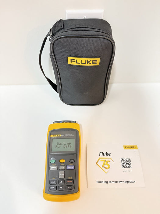 FLUKE HART 1524 DUAL CHANNEL REFERENCE THERMOMETER (FREE SHIPPING) - TESTED