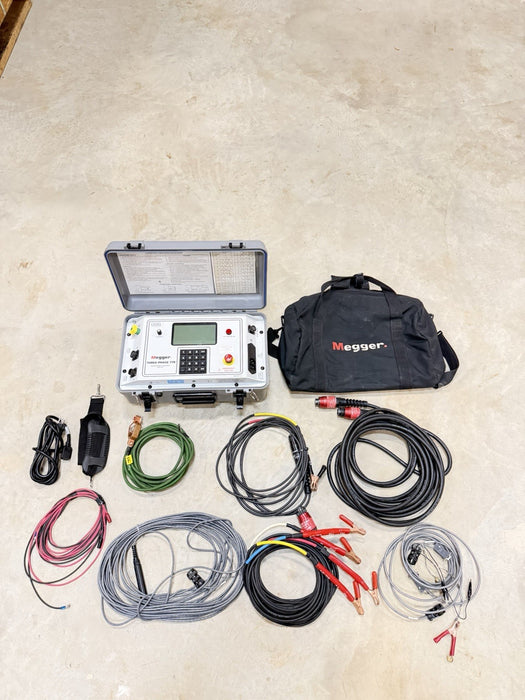 MEGGER THREE-PHASE TTR 550503 TRANSFORMER TURN-RATIO TESTER W/ CABLES (TESTED)