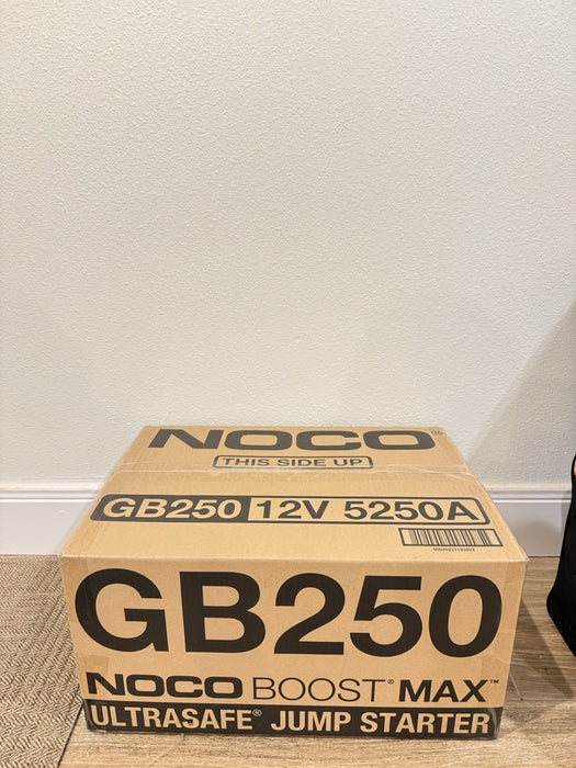 NOCO BOOST MAX GB250 5250A 12V ULTRASAFE PORTABLE JUMPER STARTER -FACTORY SEALED