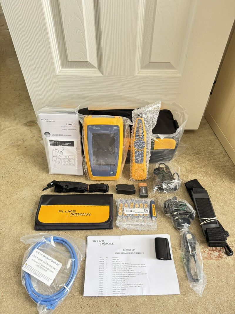 FLUKE NETWORKS LIQ-KIT LINKIQ TESTER & INTELLITONE PRO 200 CABLE NETWORK TESTER