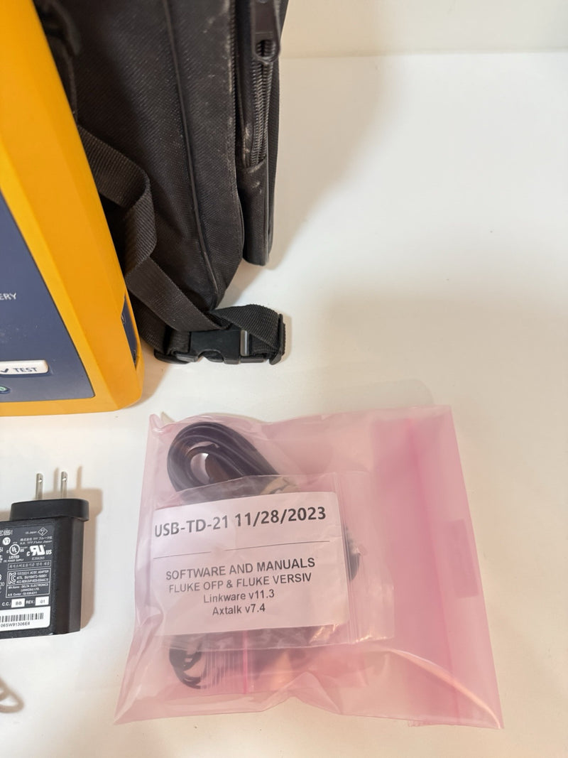 FLUKE NETWORKS VERSIV MAINFRAME & REMOTE WITH BAG & ACCESSORIES