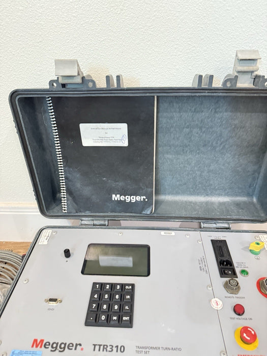 MEGGER TTR310 THREE PHASE TRANSFORMER TURNS RATIO TESTER CALIBRATED 2026