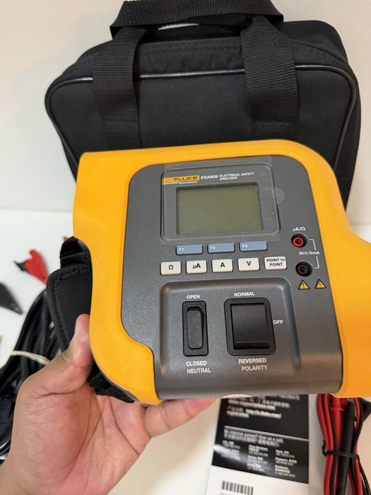 FLUKE BIO MEDICAL ESA609 ELECTRICAL SAFETY ANALYZER WITH ACCESSORIES NEW