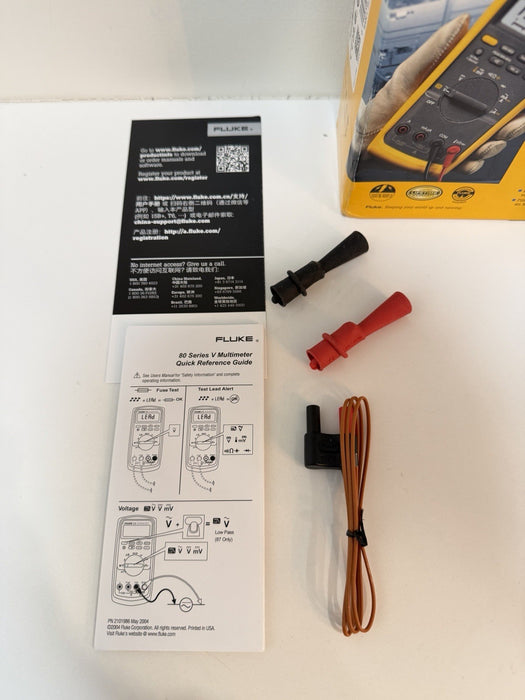 FLUKE 87V INDUSTRIAL TRUE RMS MULTIMETER WITH TEMPERATURE (NEW FACTORY SEALED)