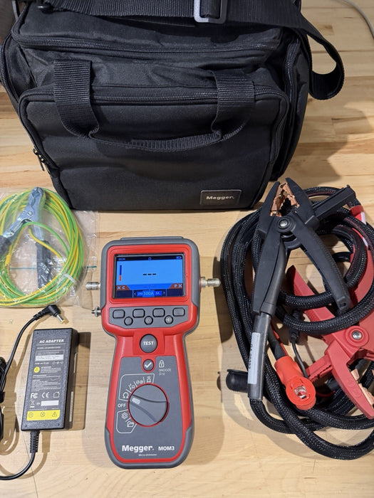 MEGGER MOM3 HANDHELD MICRO-OHMMETER 300A KIT CALIBRATED 2025 TESTED