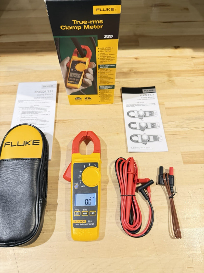FLUKE 325 TRUE RMS CLAMP METER SHIPS FAST - NEW