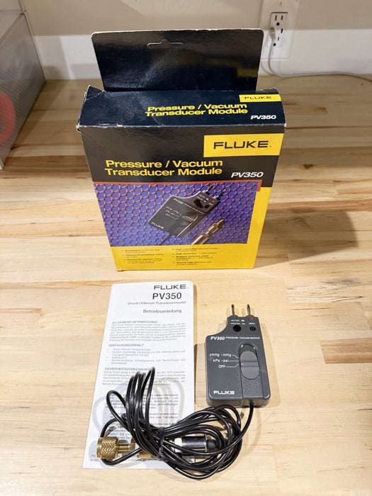 FLUKE PV350 PRESSURE VACUMM TRANSDUCER MODULE TESTED