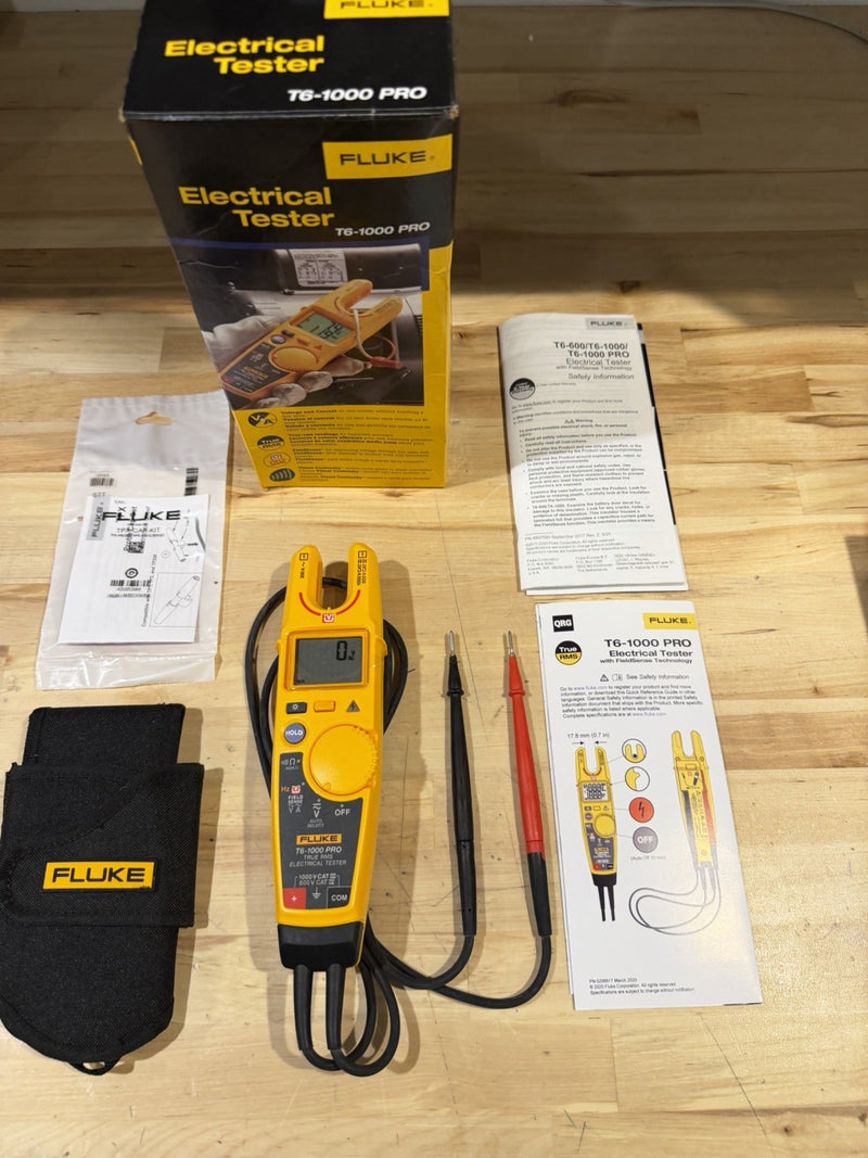 FLUKE T6-1000 PRO ELECTRICAL TESTER FIELDSENSE 1000V AC/DC SHIPS FAST