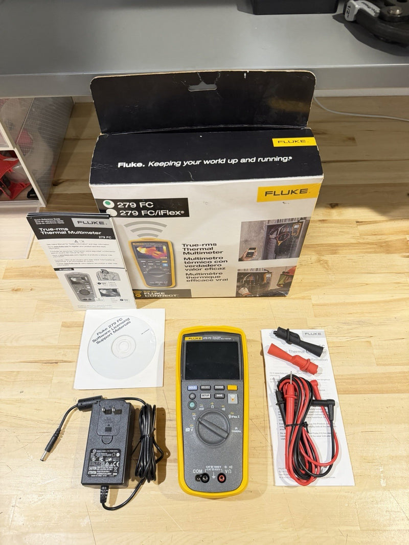 FLUKE 279 FC TRUE-RMS THERMAL MULTIMETER KIT (SHIPS FAST) FREE SHIPPING - NEW