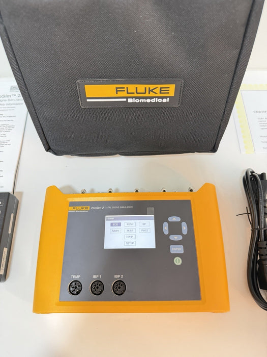 FLUKE BIOMEDICAL PROSIM 2 VITAL SIGNS SIMULATOR W/ CHARGEE (CALIBRATED 2026) NEW