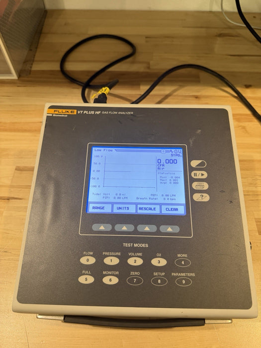 FLUKE VT PLUS HF GAS FLOW ANALYZER W / BAG & CHARGER (TESTED) SHIPS FAST