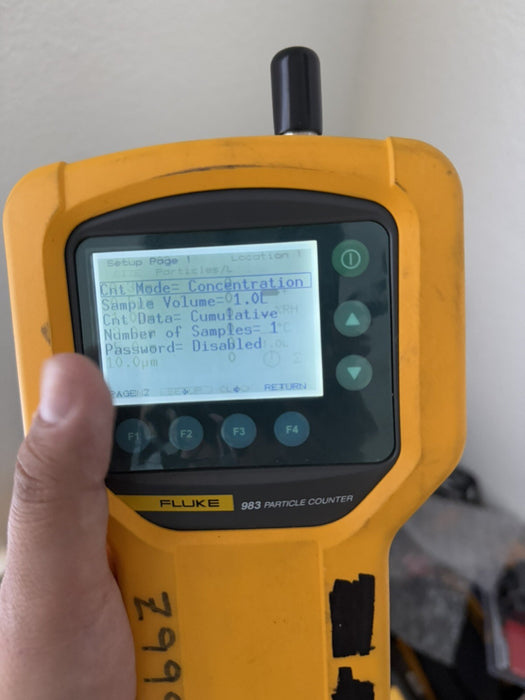 FLUKE 983 PARTICLE COUNTER AIR QUALITY METER HVAC IAQ TESTED