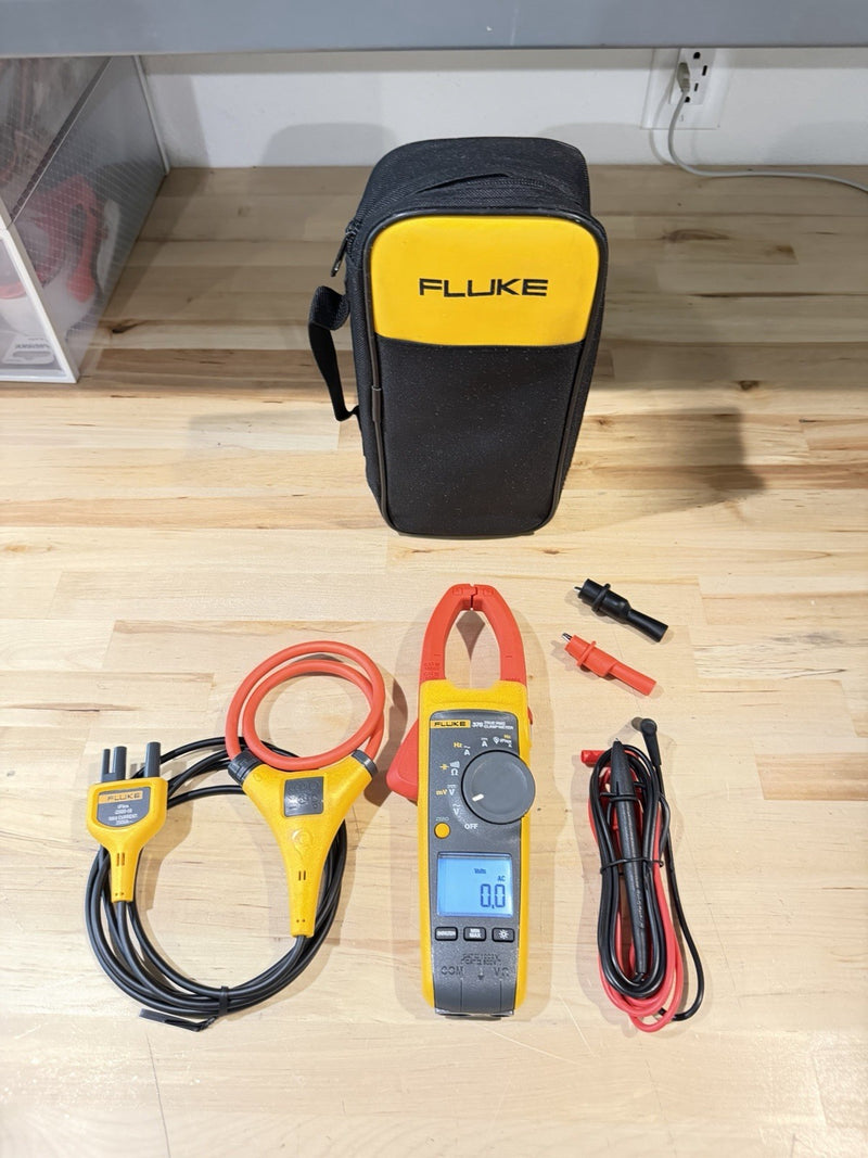 FLUKE 376 WIRELESS TRUE RMS AC/DC CLAMP METER WITH LEADS