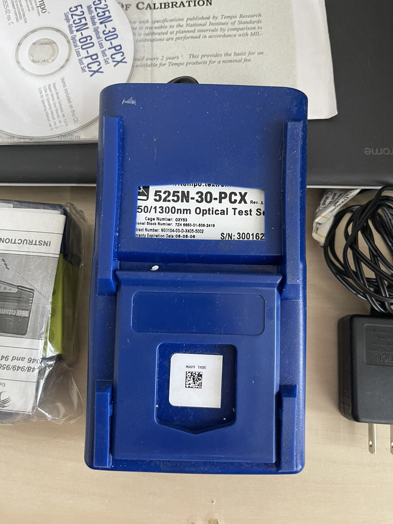 TEMPO 525N-30 - MULTIMODE OPTICAL FIBER 850/1300NM KIT PELICAN CASE GREENLEE
