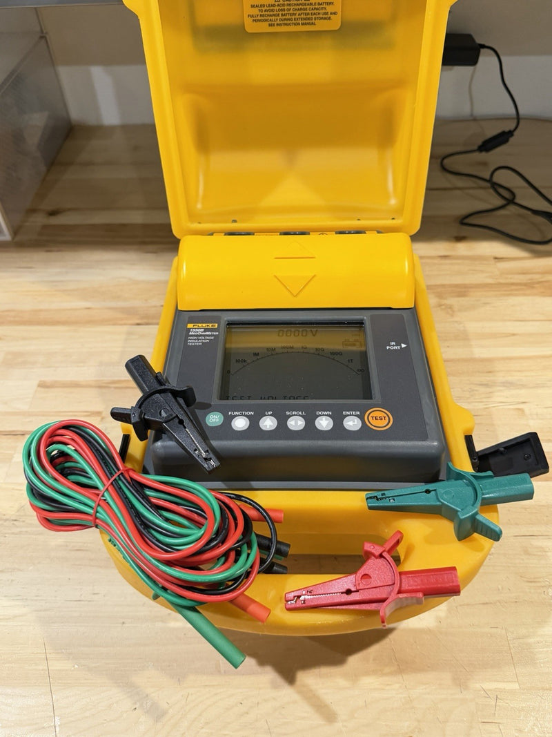 FLUKE 1550B MEGOHMMETER HIGH VOLTAGE INSULATION TESTER W/ LEADS - TESTED