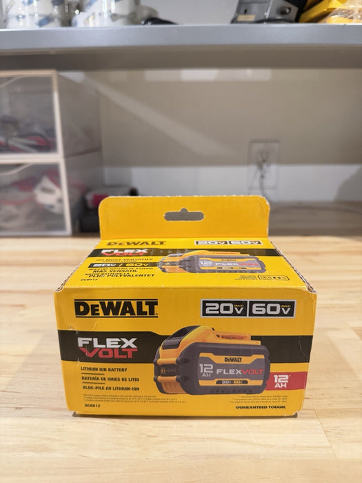 DEWALT FLEXVOLT DCB612 20V/60V MAX 12.0AH LITHIUM BATTERY MFD-2025 NEW SEALED