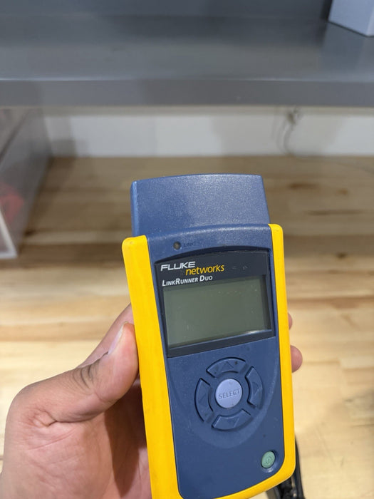 FLUKE NETWORKS LINKRUNNER DUO TESTER WITH CHARGER TESTED