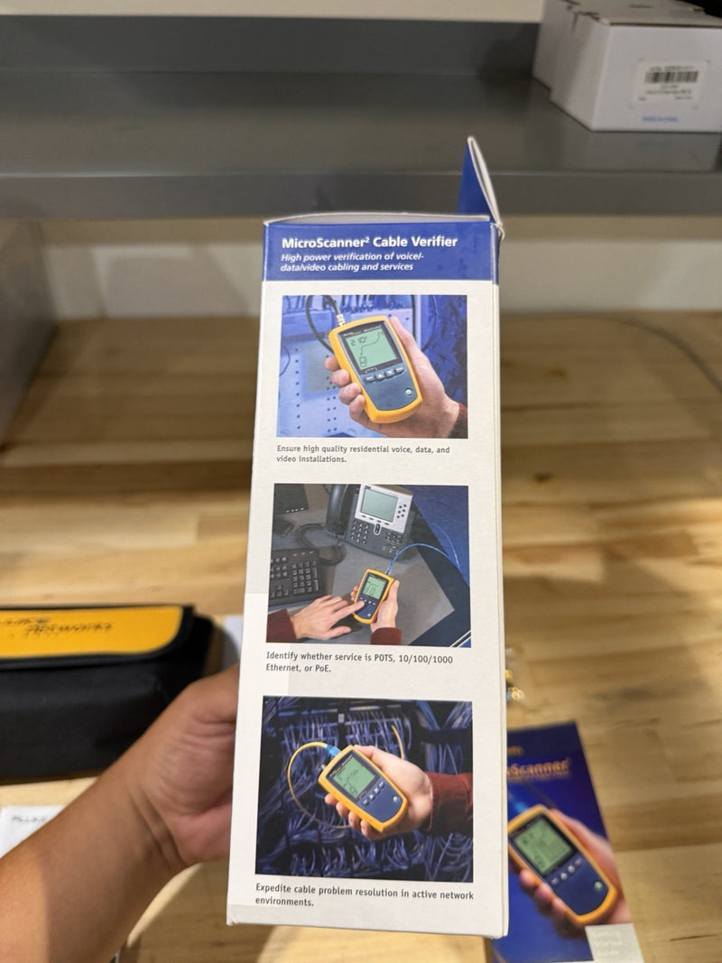 FLUKE NETWORKS MICROSCANNER 2 CABLE VERIFIER