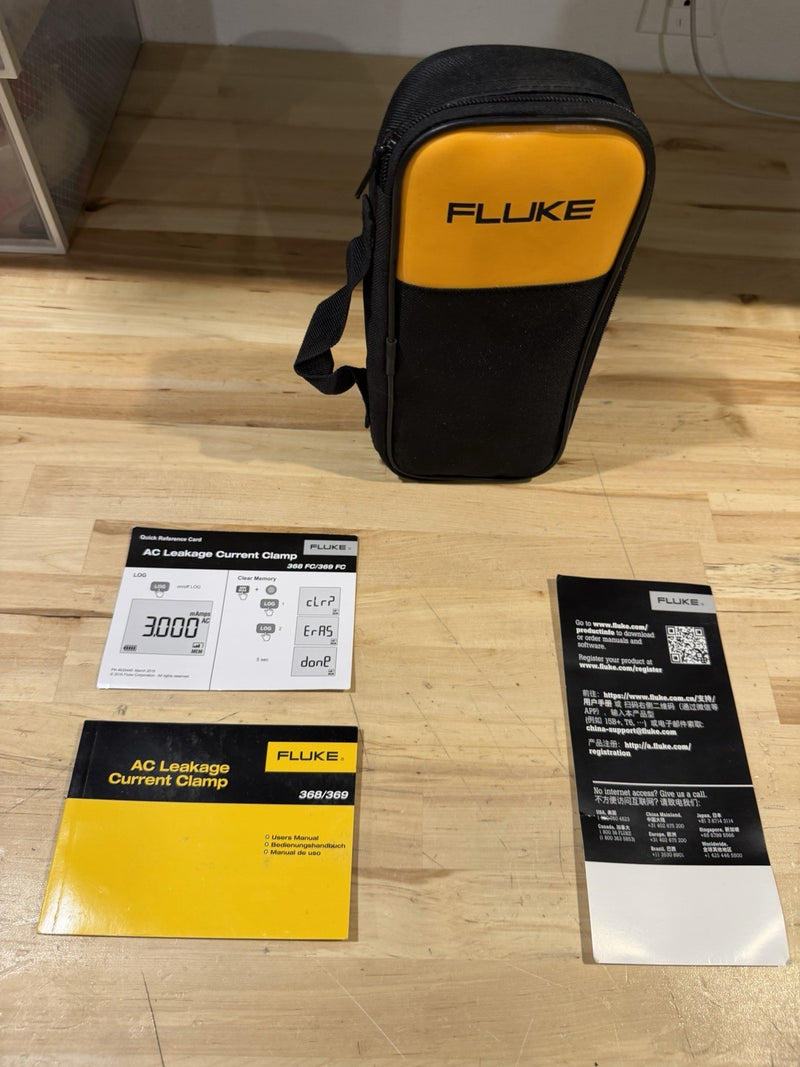 FLUKE 368 FC AC LEAKAGE CURRENT CLAMP FREE SHIPPING