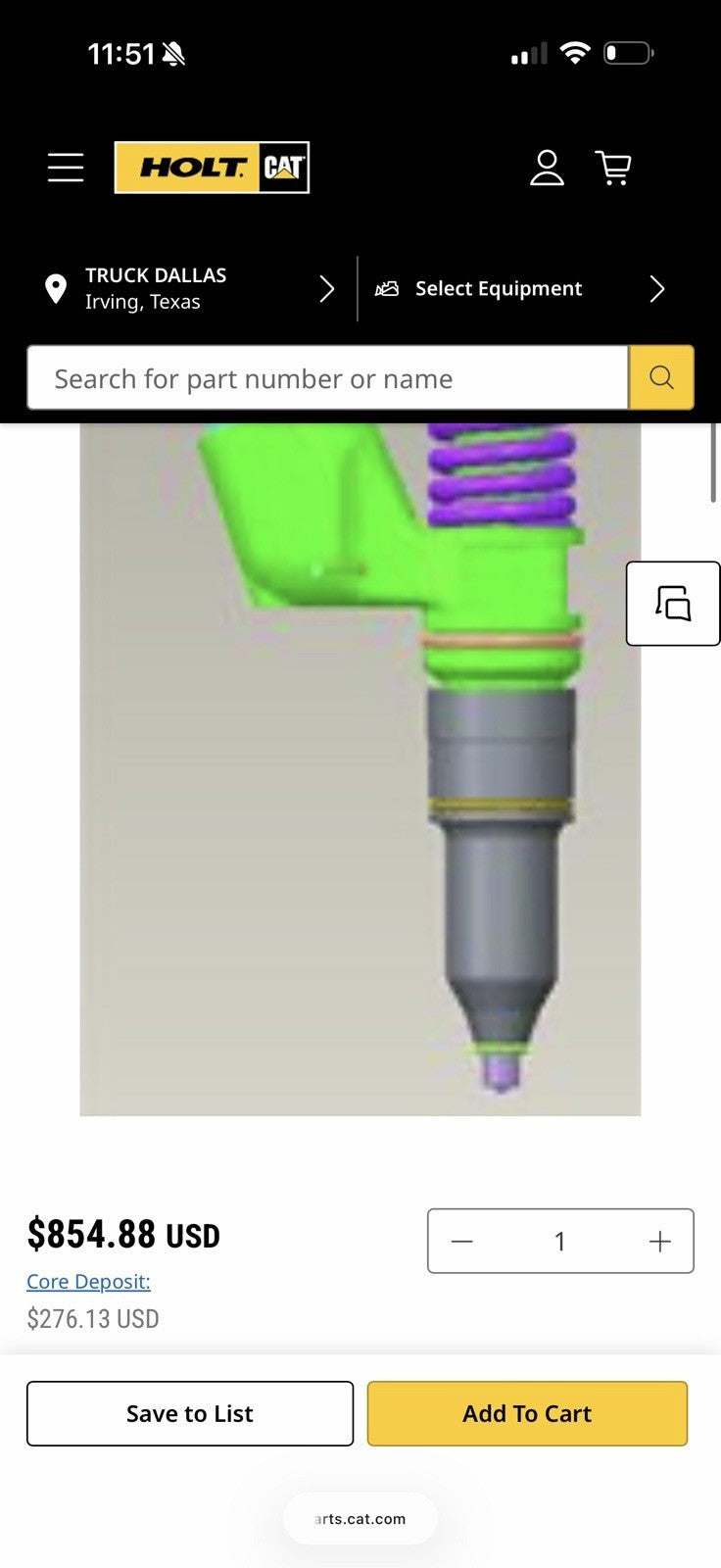 CAT 10R-2977 DIESEL INJECTOR