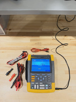 FLUKE 190-202 SCOPEMETER 2.5GS/S 2CHANNEL 200MHZ OSCILLOSCOPE (TESTED)SHIPS FREE
