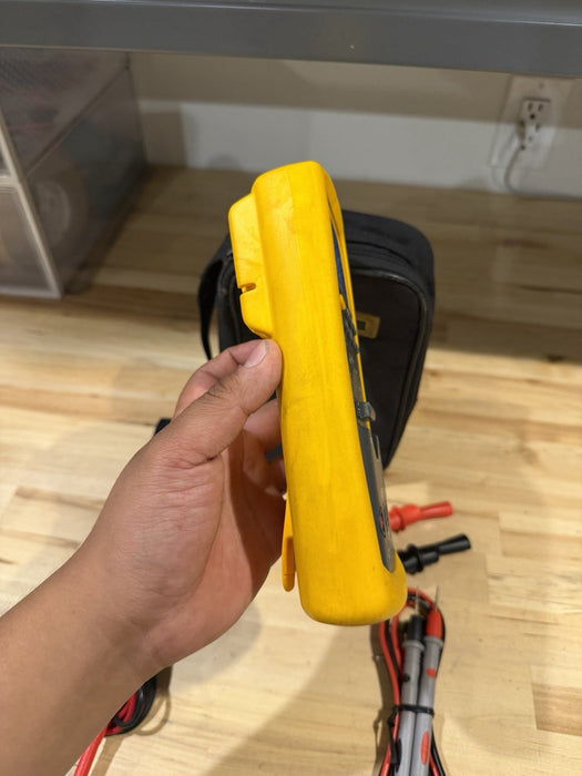 FLUKE 87V TRUE RMS MULTIMETER KIT W/ LEADS (TESTED) SHIPS FAST