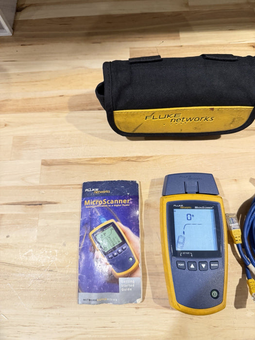 FLUKE NETWORKS MICROSCANNER 2 W/ BAG & MANUAL / SHIPS FAST