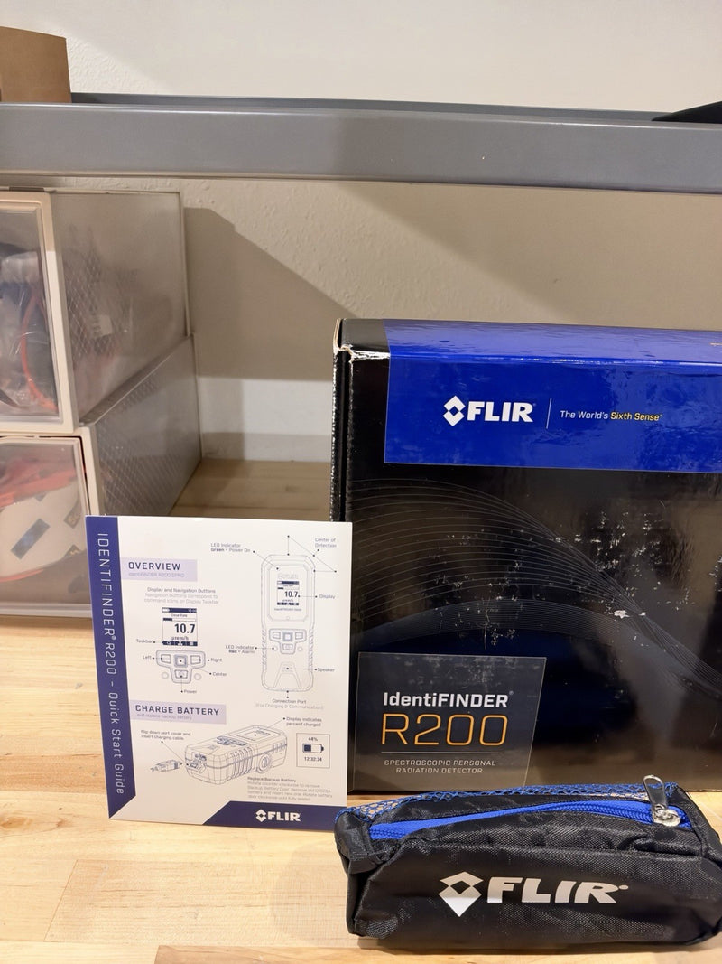 FLIR IDENTIFINDER R200 SPECTROSCOPIC PERSONAL RADIATION DETECTOR -SHIPS FREE NEW