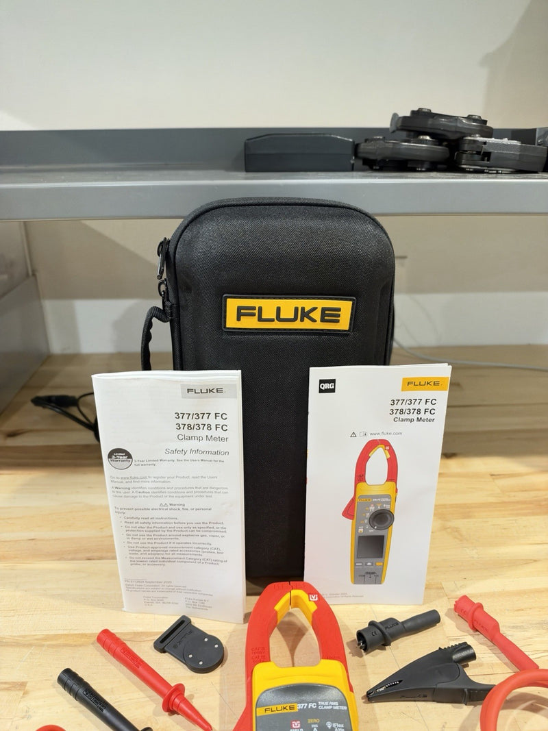 FLUKE 377 FC NON-CONTACT VOLTAGE CLAMP METER SHIPS FAST
