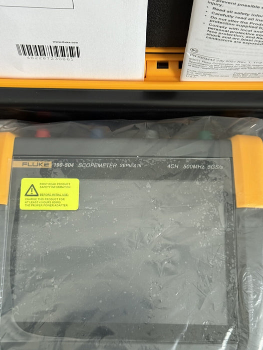 FLUKE 190-504-III-S 500 MHZ 4-CH 5GS/S COLOR SCOPEMETER NEW