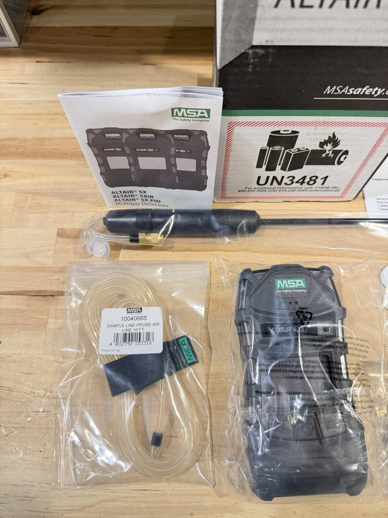 MSA ALTAIR 5X 10165446 MULTIGAS PID DELUXE DETECTOR KIT W/ PROBE KIT -NEW SEALED
