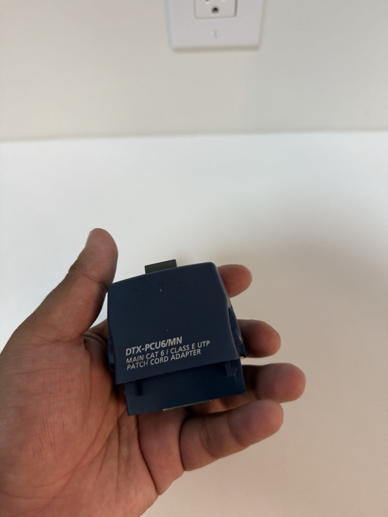 FLUKE NETWORKS DTX-PCU6/MN, MAIN CAT 6 PATCH CORD TEST ADAPTER TESTED