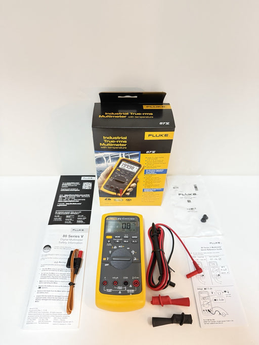 FLUKE 87-V INDUSTRIAL TRUE RMS DIGITAL MULTIMETER (MFG 2024) / NEW SEALED
