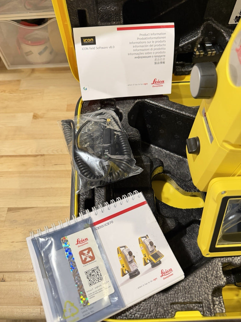 LEICA ICON ICB70 5" R500 KIT MANUAL TOTAL STATION