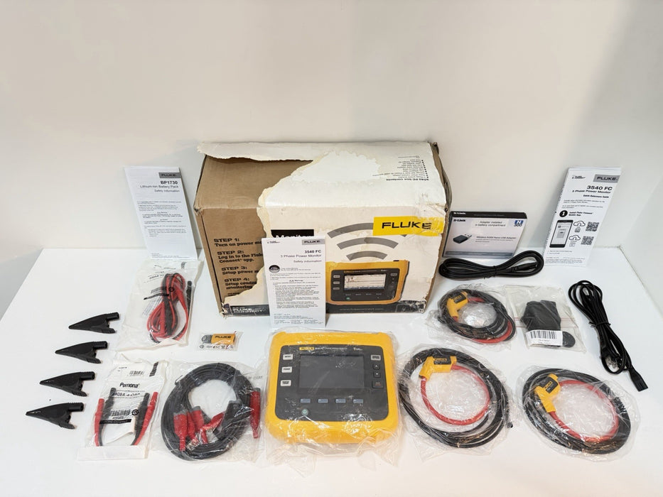 FLUKE 3540 FC 3-PHASE POWER MONITOR KIT (NEW FACTORY SEALED) FREE SHIPPING