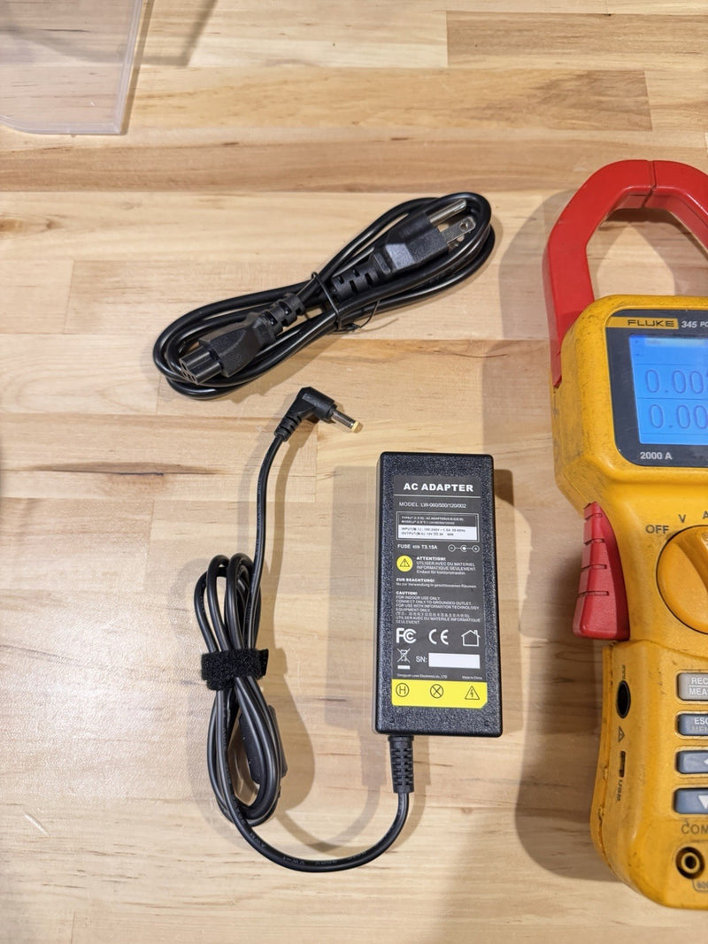 FLUKE 345 POWER QUALITY CLAMP METER WITH LEADS & ACCESSORIES TESTED